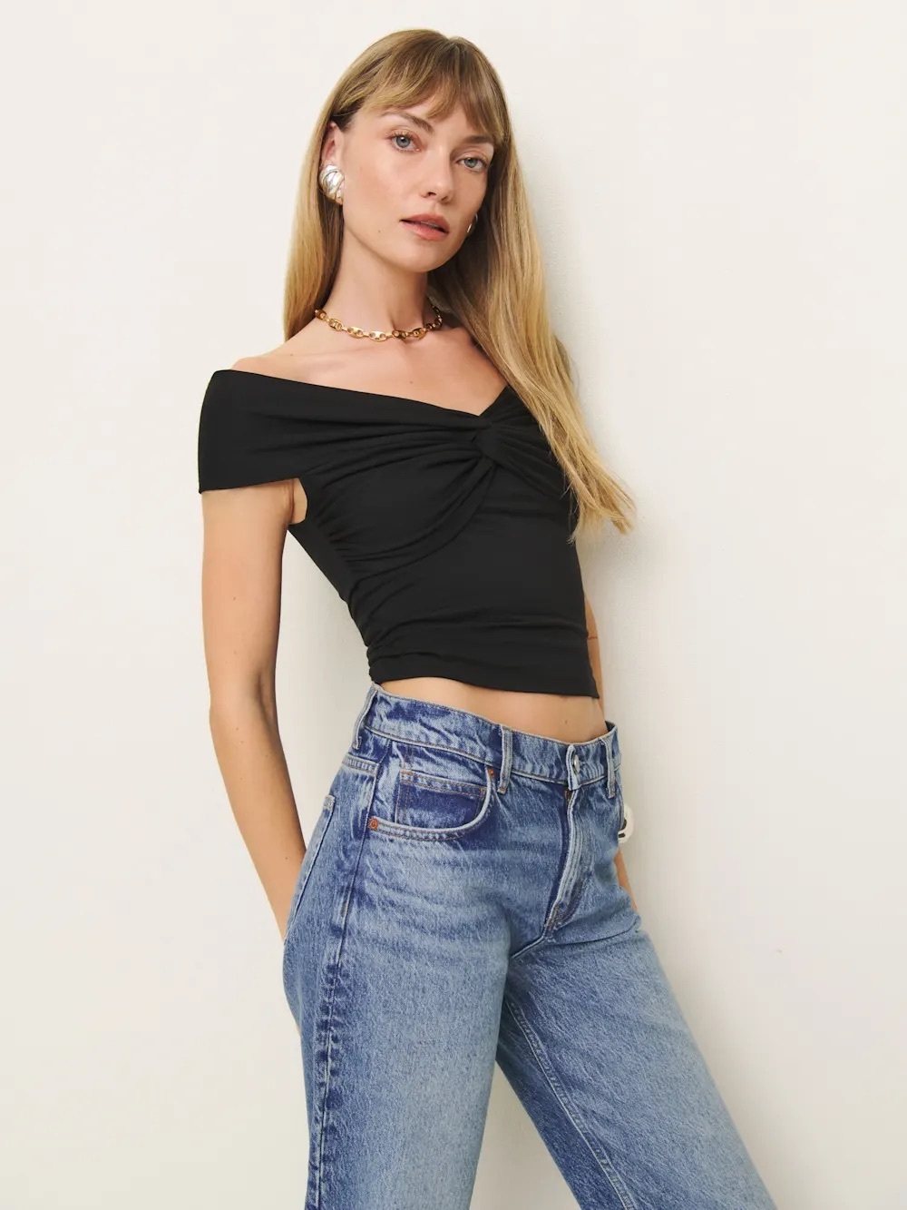Reformation Ezlynn Knit Top